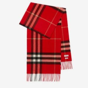 Check Cashmere Scarf