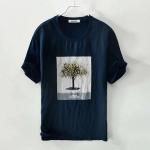 TREE PRINT SLIM FIT SUMMER T-SHIRT