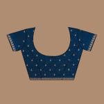 NAVY BLUE ZARIWORK SOFT SILK SAREE