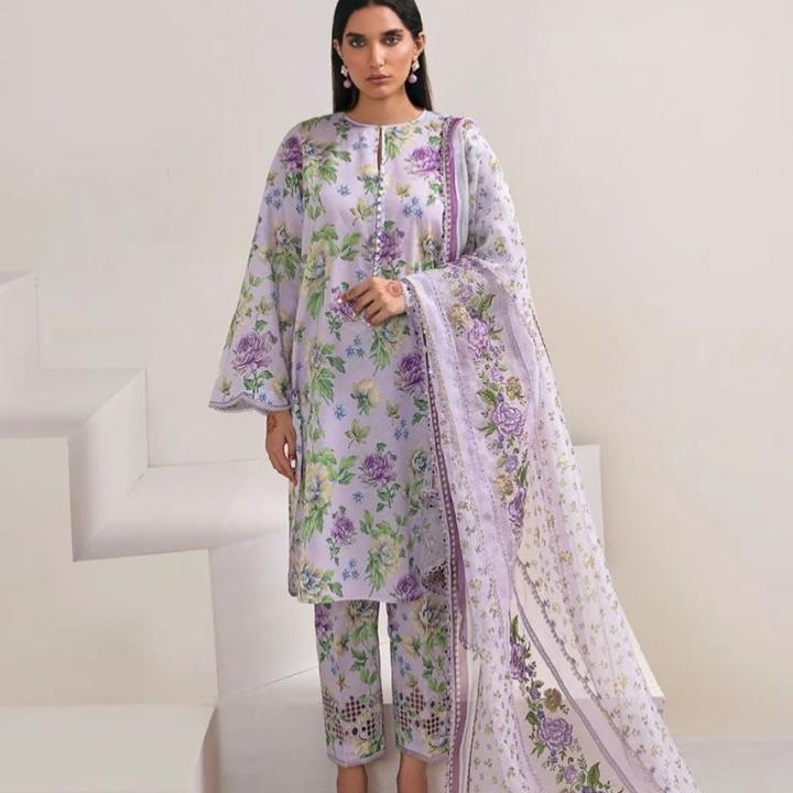 Embroidered Raw Silk Suit