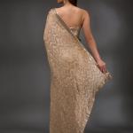 GOLD SEQUINS GEORGETTE SAREE