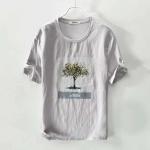 TREE PRINT SLIM FIT SUMMER T-SHIRT