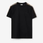 Check Trim Cotton T-shirt